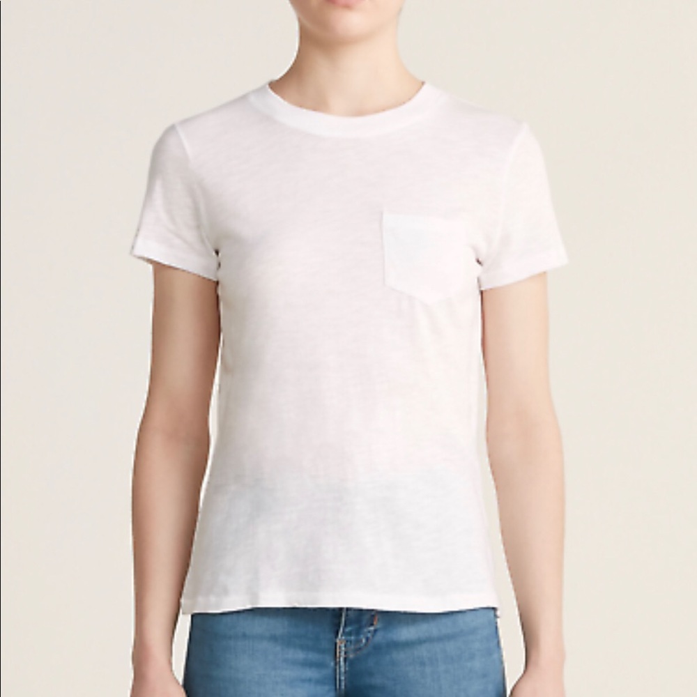 Madewell pocket white t shirt women’s size M